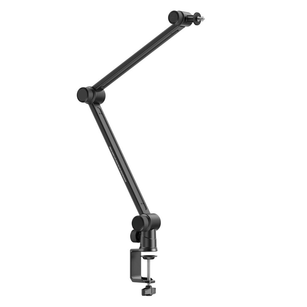 SmallRig Microphone Boom Arm Desk Mount with 1.5kg Load Capacity, Telescopic Rod, Hydraulic Damping Joints, Cold Shoe Mount, Thread Adapters and Wireless Lavalier Mic Support for Podcast Recording, Live Audio Streaming and Vlogging | 4303