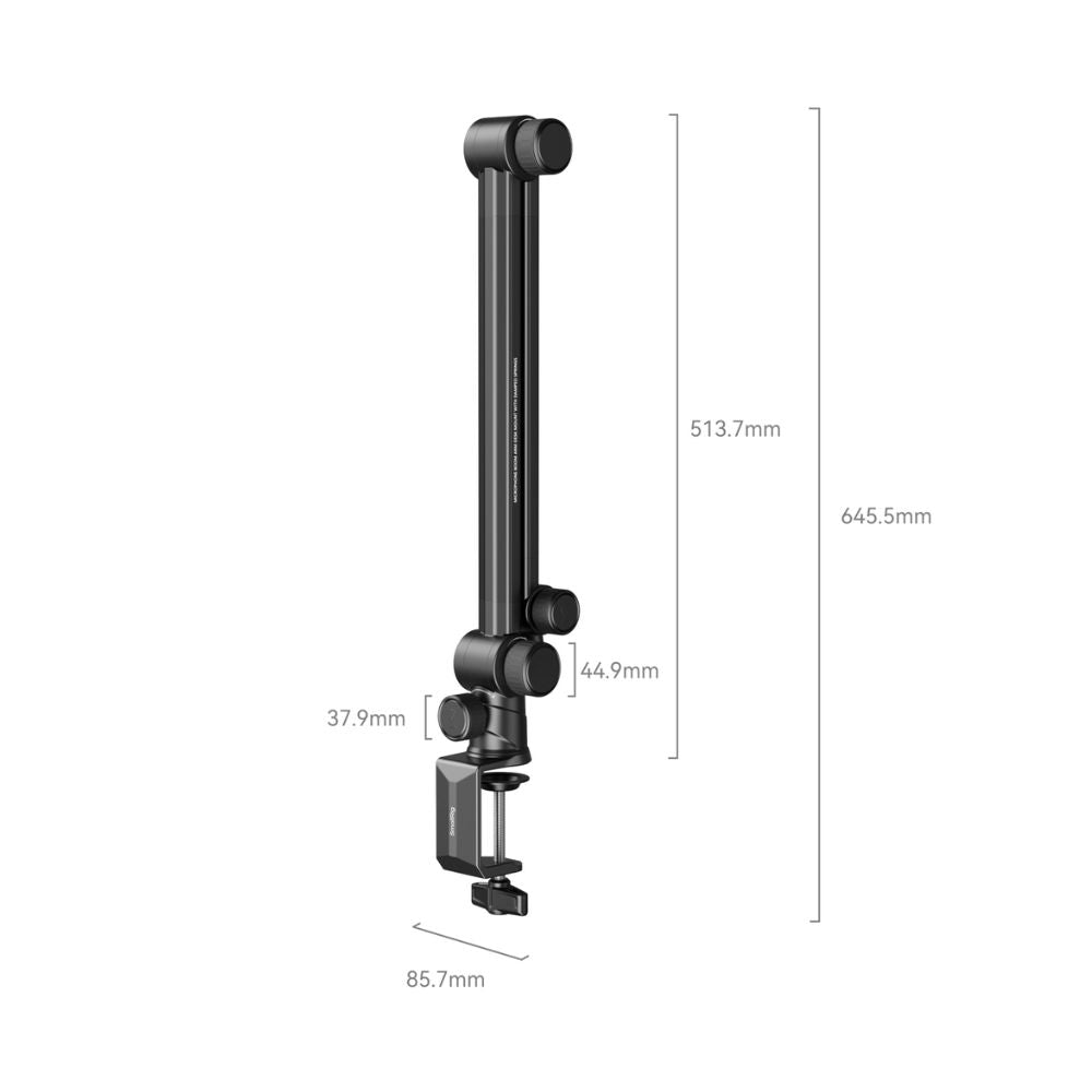 SmallRig Microphone Boom Arm Desk Mount with 1.5kg Load Capacity, Telescopic Rod, Hydraulic Damping Joints, Cold Shoe Mount, Thread Adapters and Wireless Lavalier Mic Support for Podcast Recording, Live Audio Streaming and Vlogging | 4303