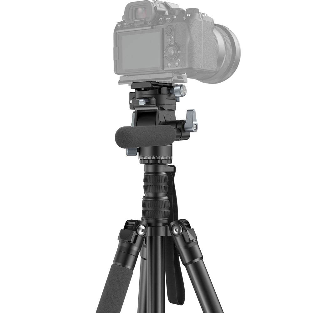 SmallRig CT195 FreeBlazer 185cm 4-Section Aluminum Video Tripod with Detachable Monopod, Arca-Swiss Type Quick Release Plate, Telescopic Handle, One-Click Switch Horizontal to Vertical Shooting, Smooth 360° Panning & 180° Tilting | 4307