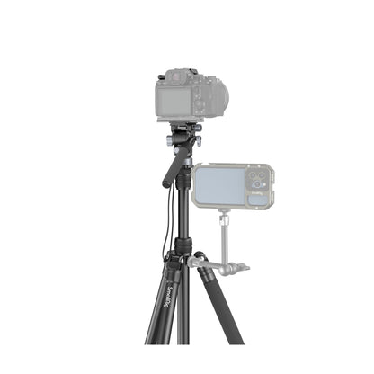 SmallRig FreeBlazer CT190 Aluminum Video Tripod with Integrated Bowl Leveling Base, 360° 90°/-55° Pan & Tilt Control, Telescopic Legs, Detachable Monopod, 184cm Adjustable Max Height