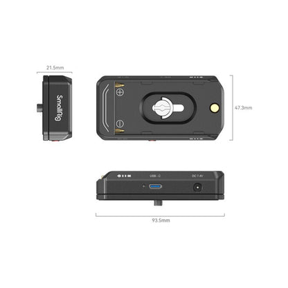 [CLEARANCE] SmallRig L-Series / NP-F Battery Adapter Plate with LP-E6H Battery Kit (Advanced Edition) with 36W USB-C Input / Output Port, LED Status Indicators and Cage with 1/4"-20 Screw for Select Canon and Blackmagic Pocket Cinema Camera | 4340