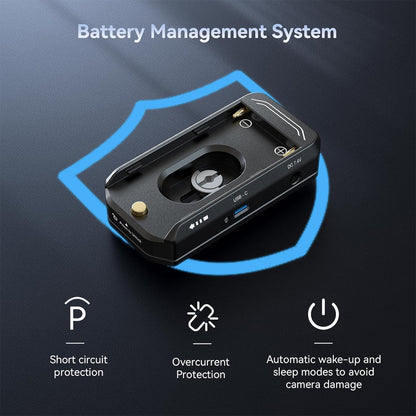 SmallRig L-Series / NP-F Battery Adapter Plate with NP-FZ100 Battery Kit (Advanced Edition) with 36W USB-C Input / Output Port, LED Status Indicators and Cage with 1/4"-20 Screw for Select Sony Cameras | 4341
