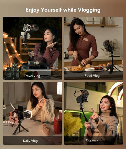 SmallRig Quick Loading Smartphone Holder with Dual Cold Shoe Mounts & 1/4"-20 Tripod Thread Attachment Hole for iPhone & Android Phone Photography | 4366