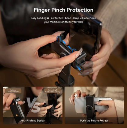 SmallRig Quick Loading Smartphone Holder with Dual Cold Shoe