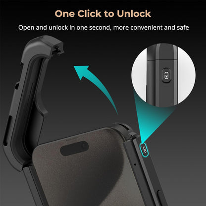 [CLEARANCE] SmallRig Mobile Phone Case Video Cage Kit for iPhone 15 Pro Max with Quick Release Horizontal / Vertical Dual Side Handles, Multiple Cold Shoe Mounts, Wireless Control, 1/4"-20 Attachment Threads, and M-Mount Lens Plate | 4392