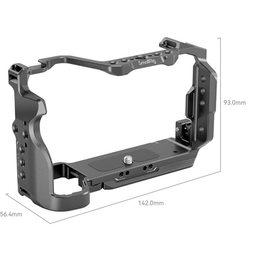 SmallRig Full Camera Cage Kit for Sony a7C II and 7CR Mirrorless Camera with Arca-Type Baseplate, 1/4"-20 and 3/8" Threads, QD and Cold Shoe Mounts, Strap Slots with Screw and Side Locks | 4422