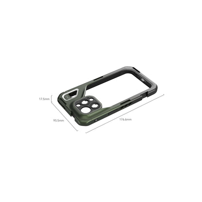 [CLEARANCE] SmallRig Dual Handheld Mobile Phone Case Video Cage Kit Co-design Edition with Wireless Control, Quick Release Side Handle, VND Filter, 1/4""-20 Threaded Holes, Cold Shoe Mounts, and Swappable Lens Backplate for iPhone 15 Pro Max | 4407