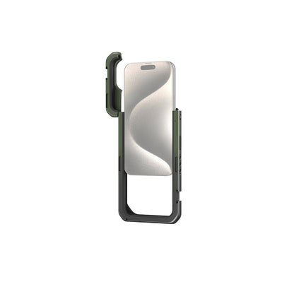 [CLEARANCE] SmallRig Dual Handheld Mobile Phone Case Video Cage Kit Co-design Edition with Wireless Control, Quick Release Side Handle, VND Filter, 1/4""-20 Threaded Holes, Cold Shoe Mounts, and Swappable Lens Backplate for iPhone 15 Pro Max | 4407