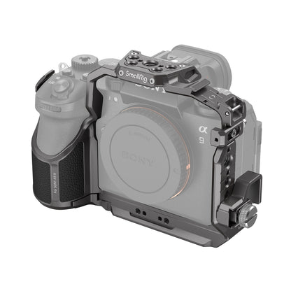 SmallRig Aluminum Formfitting Camera Cage for Sony a9 III / ILCE-9M3 Body with HDMI Cable Clamp, Arca-Swiss Quick Release Plate, TO Rail, Cold Shoe Mount, QD Socket, 1/4"-20 Threaded & ARRI 3/8"-16 Locating Hole for Accessory Attachments