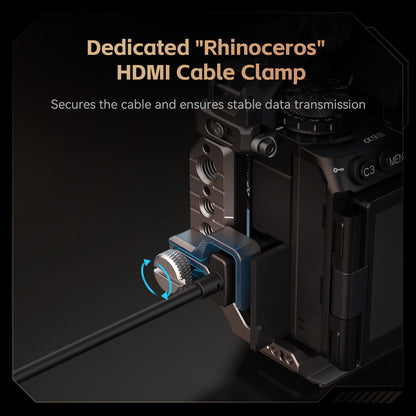 SmallRig Aluminum Formfitting Camera Cage for Sony a9 III / ILCE-9M3 Body with HDMI Cable Clamp, Arca-Swiss Quick Release Plate, TO Rail, Cold Shoe Mount, QD Socket, 1/4"-20 Threaded & ARRI 3/8"-16 Locating Hole for Accessory Attachments