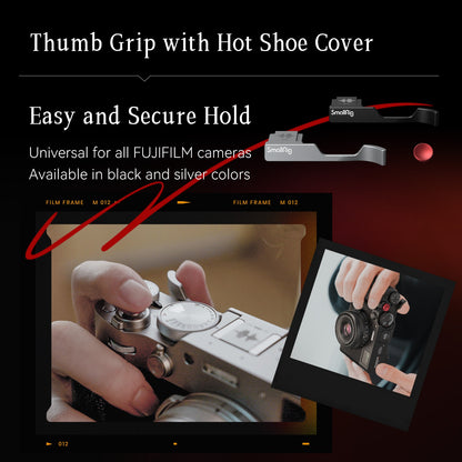 SmallRig Aluminum Camera Thumb Grip for FUJIFILM X100VI / X100V Body with Shutter Release Button Accessory Attachment