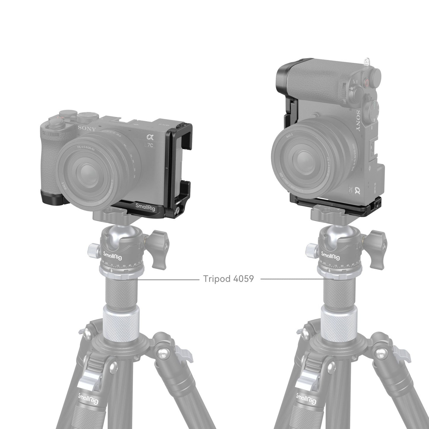 SmallRig Metal Camera L-Bracket for Sony a7C II and a7CR with Multiple 1/4"-20 Threaded Holes, QD Socket, Arca-Type Side Plate and Base Plate for Photography Accessories and Attachment