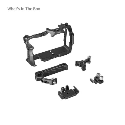 SmallRig Basic Cage Kit for Blackmagic Design Cinema and Camera 6K Full Frame with Cable Clamp, 1/4"-20 Camera Mounting, Top Handle, SSD Mount Bracket, ARRI Accessory Threads, Shoe Mount, TO Rail and QD Ports | 4574
