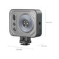 SmallRig Vibe P108 Pro Mini Full Color RGB LED Video Light with 2500K~6500K CCT, 1500mAh Battery, Multiple Mounts, 1/4"-20 Threaded Holes, USB Type-C Charging Port and 12 Lighting Effects for Photography