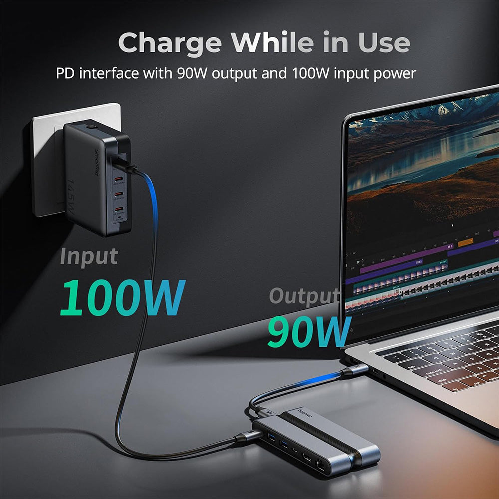 SmallRig 9-in-1 CF Express Type A / B Docking Station with SD & microSD Card Slots, USB-C USB-A HDMI RJ45 Ports, Aluminum Alloy, Compatible with macOS, Windows and Linux | 4662 4663