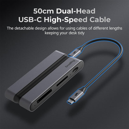 SmallRig 9-in-1 CF Express Type A / B Docking Station with SD & microSD Card Slots, USB-C USB-A HDMI RJ45 Ports, Aluminum Alloy, Compatible with macOS, Windows and Linux | 4662 4663