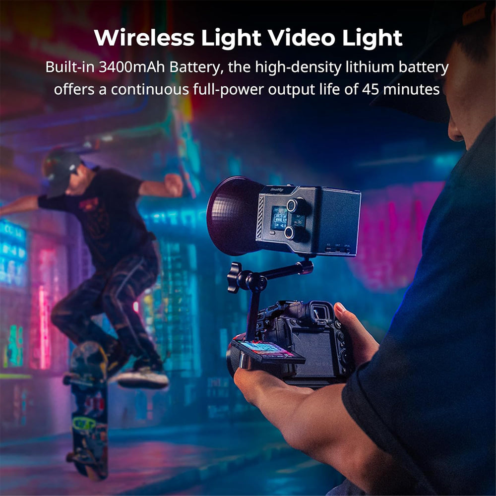 SmallRig RC 60C RGB LED Video Light Power Bank Clamp / Lite Edition Built-in Battery with Reflector, 2500K-10000K CCT Range, 12 / 11 Light Effects, Wireless App Controls for Photography, Filmmaking, Vlogging & Live Recording | 4810 4808