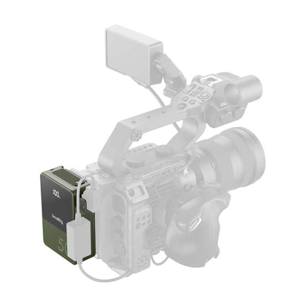 SmallRig VB50 Mini V Mount Battery (50Wh) with Safe & Fast Bi-Directional Charging, Multiple Interfaces & OLED Display for Cameras, Camcorders, Drones, Gimbals, Phones, Tablets, Laptops, Video Lights & Field Monitors | 4871 4872 3579