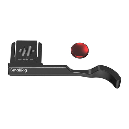 SmallRig Thumb Grip Rest and Shutter Release Button for FUJIFILM X-M5 Mirrorless Camera, Shoe Mount with Silicone Pads for Photography | Silver, Black