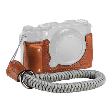 SmallRig Half Case Kit + Wrist / Shoulder Strap and Accessories with Leather Exterior and Foamed Hand Grip for FUJIFILM X-M5 Mirrorless Camera