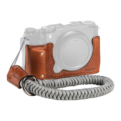 SmallRig Half Case Kit + Wrist / Shoulder Strap and Accessories with Leather Exterior and Foamed Hand Grip for FUJIFILM X-M5 Mirrorless Camera