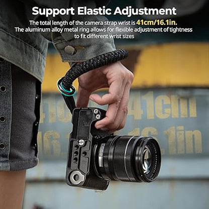SmallRig Half Case Kit + Wrist / Shoulder Strap and Accessories with Leather Exterior and Foamed Hand Grip for FUJIFILM X-M5 Mirrorless Camera