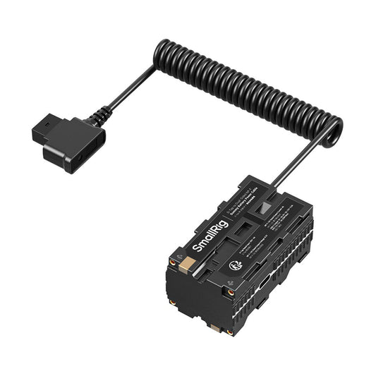 SmallRig D-Tap to Dual-Sided NP-F Dummy Battery Power Cable Adapter with 8.2 VDC Output, Multiple Circuit Protections, USB-C Port PD & PPS Fast Charging for Power Cameras, Monitors, Video Transmitters, Accessories | 4884
