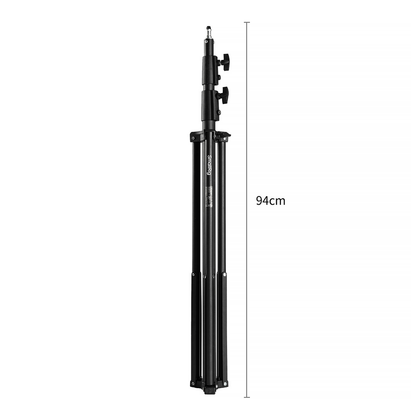 SmallRig LA-S280 Aluminum Alloy Spring Cushioned 3-Section Light Stand with 5Kg Load Capacity, 110" Max Height and 5/8" Stud with 1/4"-20 Screw Mount for Lighting and Studio Equipment