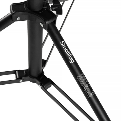 SmallRig LA-S280 Aluminum Alloy Spring Cushioned 3-Section Light Stand with 5Kg Load Capacity, 110" Max Height and 5/8" Stud with 1/4"-20 Screw Mount for Lighting and Studio Equipment