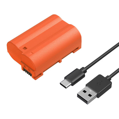 SmallRig EN-EL15c Rechargeable Li-Ion Battery 2400mAh 7.2V with USB-C Direct Charging for Selected NIKON Cameras Z8, Z7II, Z7, Z6II, Z6, Z5, D850, D810, D810A, D780, D750, D610, D500, D7500, D7200 | 4332B |  4966