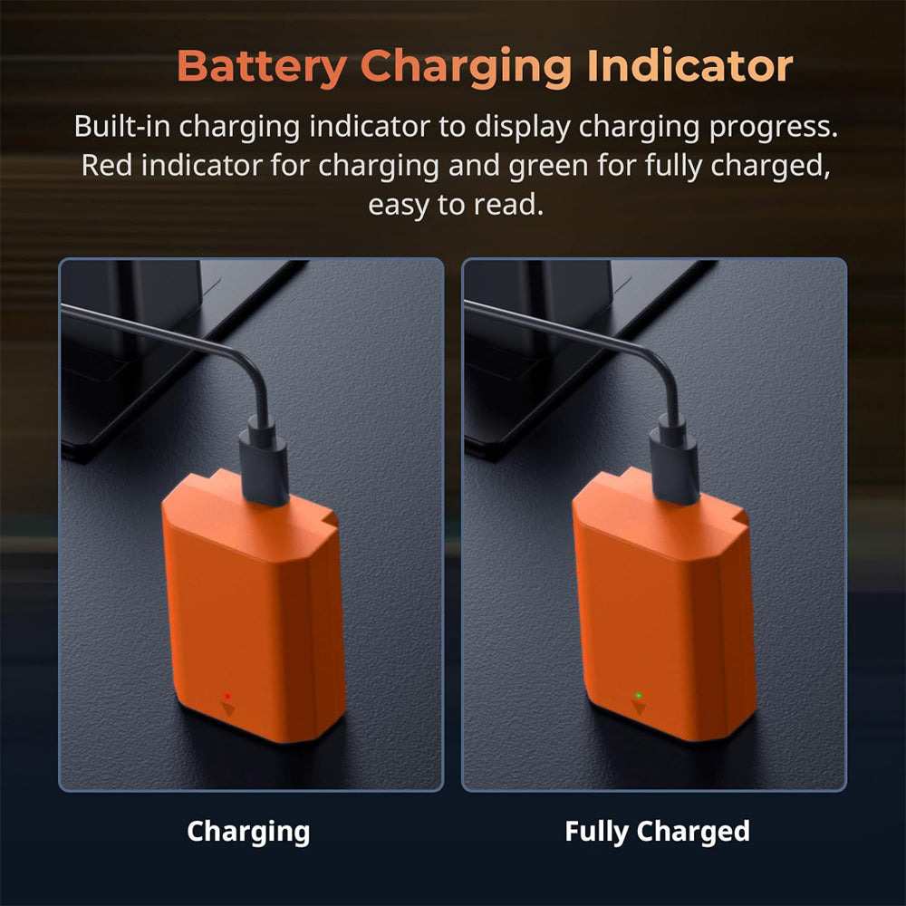 SmallRig NP-FZ100 Rechargeable Lithium-Ion Battery 2400mAh 7.2V with USB-C Direct Charging for Selected SONY Cameras FX3, a1, ZV-E1, a7R IV, a7 III, a9 II, a7S III, a6700, FX30, a6600, a7C, a7 IV, a7C II, a7CR, a7R III, a7R V, ZV-E10 II