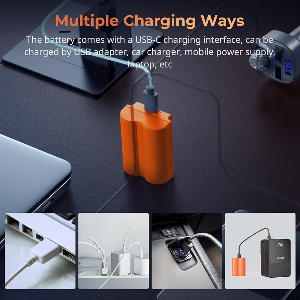 SmallRig NP-W235 Rechargeable Li-Ion Battery 2400mAh 7.2V w/ USB-C Direct Charging for FUJIFILM Cameras X-T4, GFX 100S, GFX 50SII, X-H2, X-H2S, and X-T5