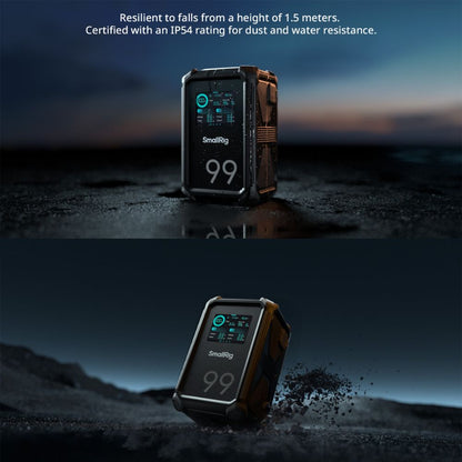 SmallRig x Ren Ozturk X99 V-Mount Battery X-Touch Smart with 27,200 mAh Battery Capacity, App Control, 4.9FT Drop-Proof, Dust/Water-Resistant & 240W Type-C Fast Charging Cable for Professiol Wedding Videography and Filmmaking | 4984