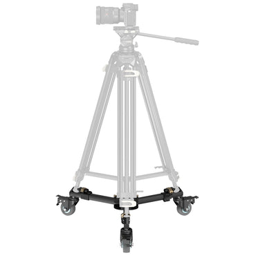 SmallRig Universal Heavy Duty Tripod Dolly Aluminum Alloy with Adjustable Buckles, Foot Pedal Quick Lock Wheels, 3" Soft Rubber Wheels and 20Kg Max Load Capacity