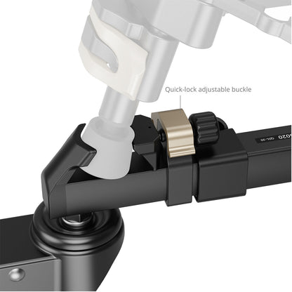 SmallRig Universal Heavy Duty Tripod Dolly Aluminum Alloy with Adjustable Buckles, Foot Pedal Quick Lock Wheels, 3" Soft Rubber Wheels and 20Kg Max Load Capacity