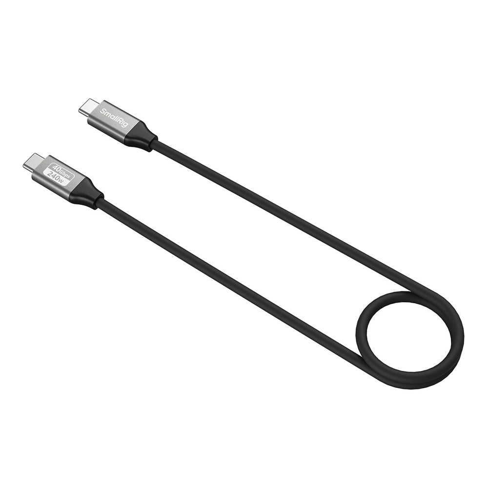 SmallRig PD 240W 40Gbps USB 4 Type C Fast Charging Data Cable 35cm / 60cm 90° Angled with 8K 60Hz UHD Video Output for iPhone 15 16, iPad, MacBook, Samsung S25, Smartphone, Tablet, Laptop, Camera Monitor | 5073 | 5074 | 5075 | 5076