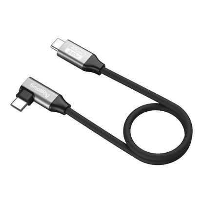 SmallRig PD 240W 40Gbps USB 4 Type C Fast Charging Data Cable 35cm / 60cm 90° Angled with 8K 60Hz UHD Video Output for iPhone 15 16, iPad, MacBook, Samsung S25, Smartphone, Tablet, Laptop, Camera Monitor | 5073 | 5074 | 5075 | 5076