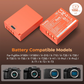 SmallRig NP-W126S Rechargeable Lithium-Ion Battery Pack 1050mAh 8.4V with USB Type-C Charging Cable for Selected Fujifilm Mirroless Cameras | Blue / Orange | 5062 5088