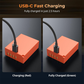 SmallRig NP-W126S Rechargeable Lithium-Ion Battery Pack 1050mAh 8.4V with USB Type-C Charging Cable for Selected Fujifilm Mirroless Cameras | Blue / Orange | 5062 5088