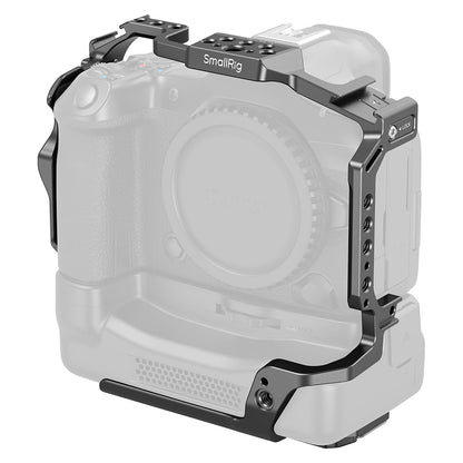 SmallRig Camera Cage Kit for Canon EOS R5 Mark II Aluminum Alloy with CF-R20EP Battery Grip & Arca-Swiss Quick Release Baseplate, Cold Shoe Mount, TO Rail, 1/4"-20 & 3/8"-16 Accessory Threads for Tripods and Gimbal Stabilizers | 5092