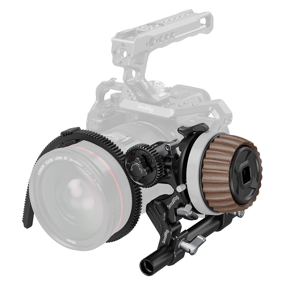 SmallRig F60 Follow Focus Modular Lens Support Knob for DSLR and Mirrorless Cameras, 3-Step Quick 360° Rotation Switch, Stepless Damping Adjustment | 5163