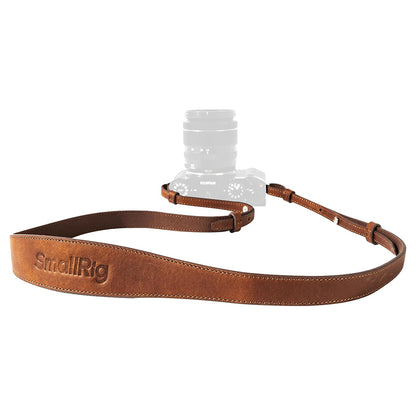 SmallRig Universal Leather Shoulder / Neck Strap with 43" Maximum Length and 10kgs Load Capacity for DSLR and Mirrorless Cameras | 5209