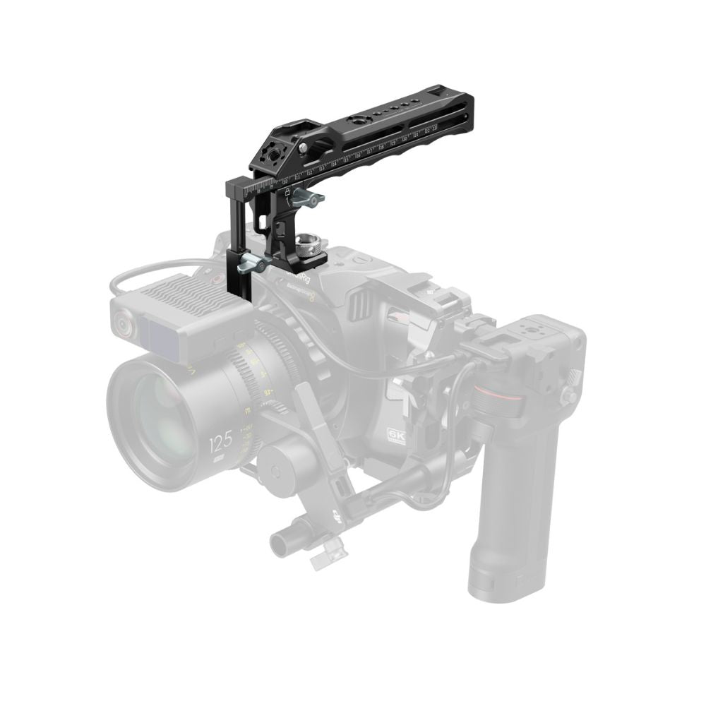 SmallRig Top Handle for DJI Focus Pro LiDAR with Adjustable Telescoping Rail, Measuring Scale & Multiple Mounts for Camera Cage Accessories | 5236
