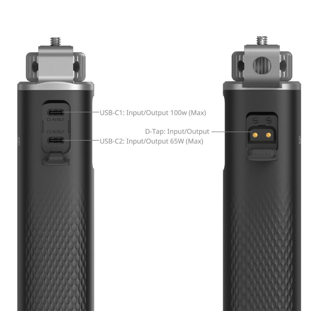 SmallRig HPS99 Handheld Power Stick 100W Fast Charging with 27,200mAh, Multi-Port USB-C & D-Tap, LG Battery Cells, Real-Time OLED Display for COB Lights | 5249