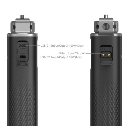 SmallRig HPS99 Handheld Power Stick 100W Fast Charging with 27,200mAh, Multi-Port USB-C & D-Tap, LG Battery Cells, Real-Time OLED Display for COB Lights | 5249