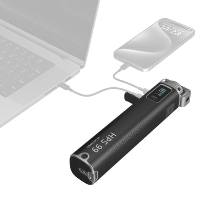 SmallRig HPS99 Handheld Power Stick 100W Fast Charging with 27,200mAh, Multi-Port USB-C & D-Tap, LG Battery Cells, Real-Time OLED Display for COB Lights | 5249