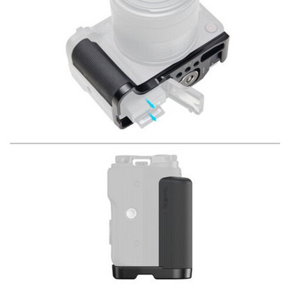 SmallRig L-Shaped Handle Grip Mount Plate for Canon EOS R50 V with Arca-Type Plate, Bottom Cold Shoe Mount and Full Battery Access | 5429 | 5430