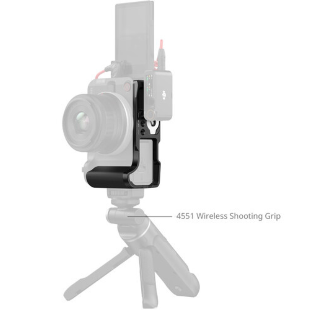 SmallRig L-Shaped Handle Grip Mount Plate for Canon EOS R50 V with Arca-Type Plate, Bottom Cold Shoe Mount and Full Battery Access | 5429 | 5430
