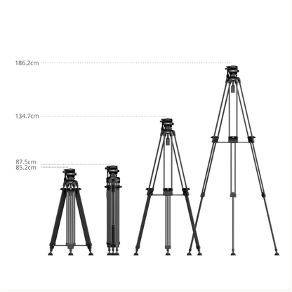 SmallRig FSD14 FreeSpeed Heavy Duty Carbon Fiber / Aluminum Tripod, 10KG Max Payload | 5442 | 5443