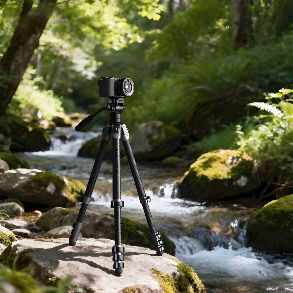 SmallRig AP225Pro Portable Carbon Fiber Video Tripod with Fluid Head | 5477